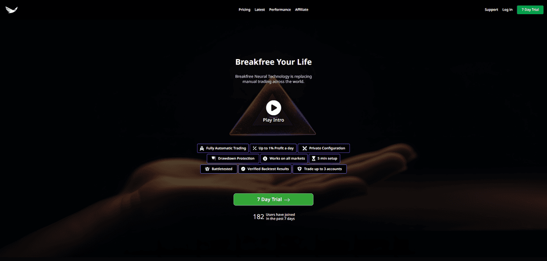 Screenshot of breakfreetrading.com