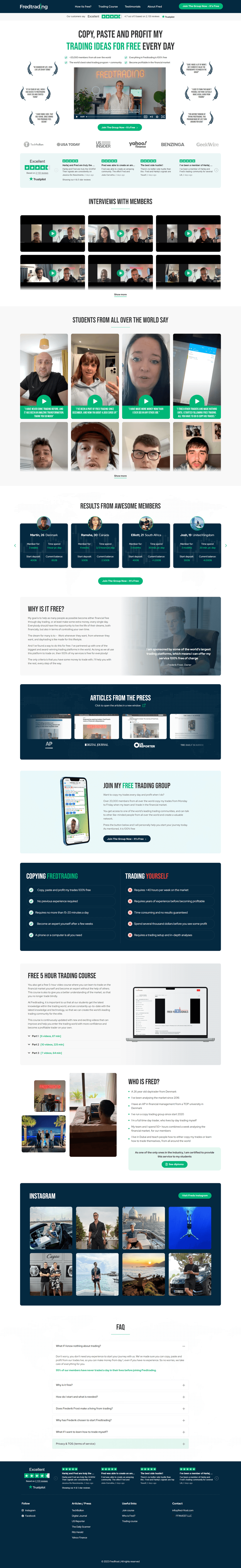 Screenshot of fred-frost.com