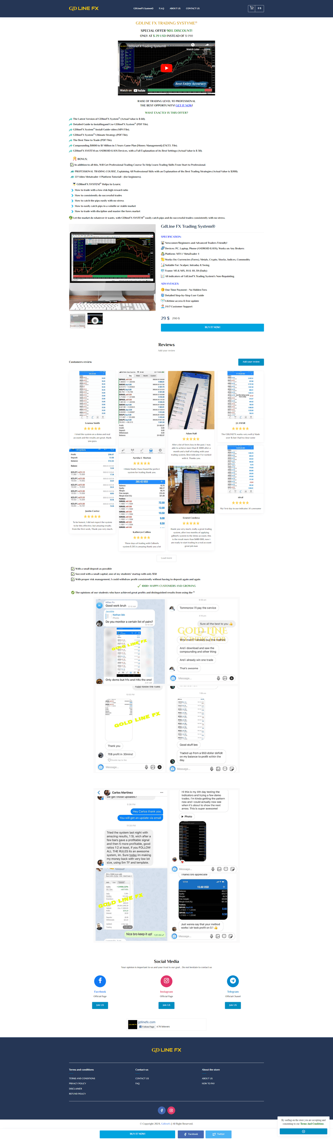 Screenshot of gdlinefx.com