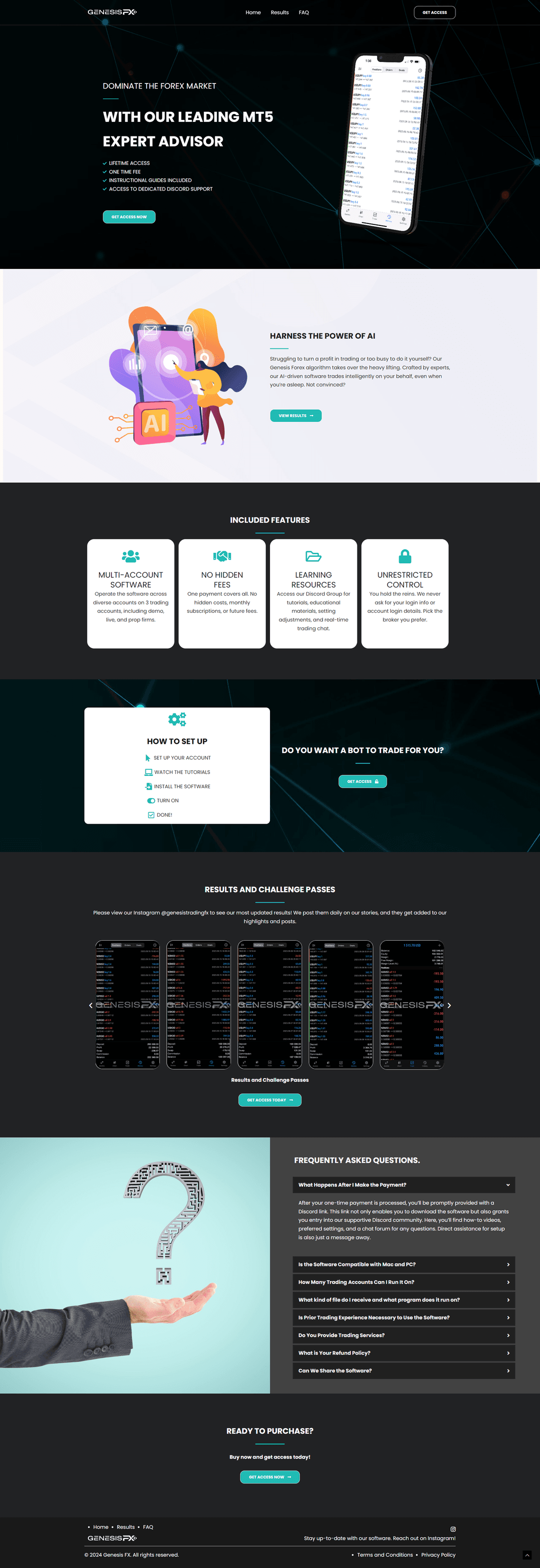 Screenshot of genesis-forex.com