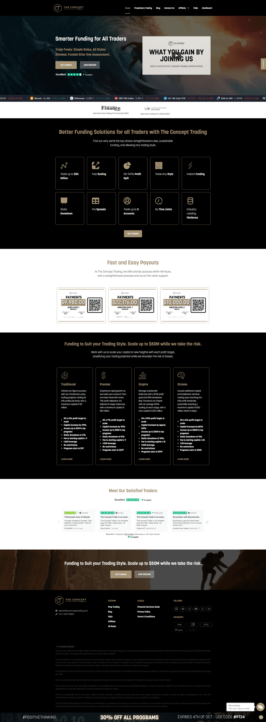 Screenshot of theconcepttrading.com.au