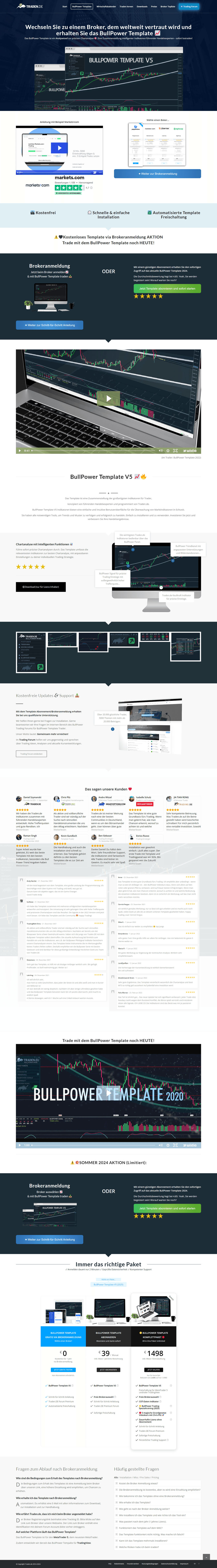 Screenshot of traden.de