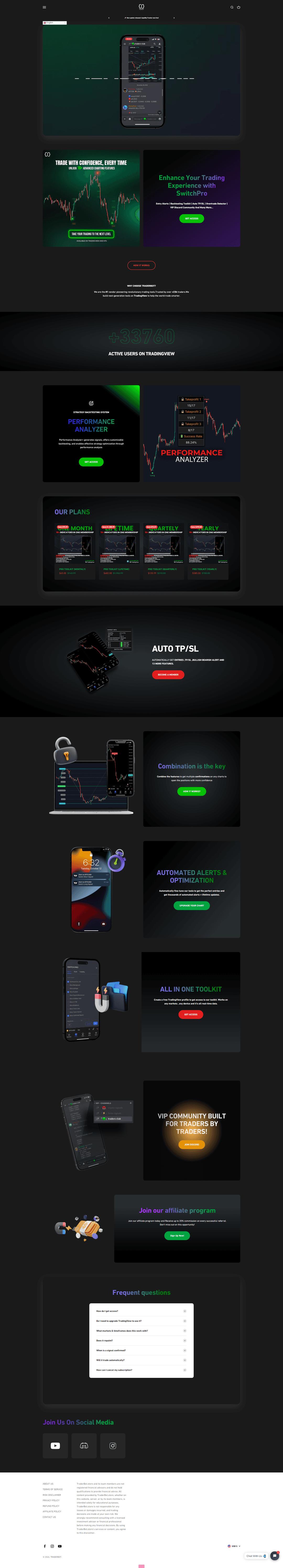 Screenshot of traderbot.store