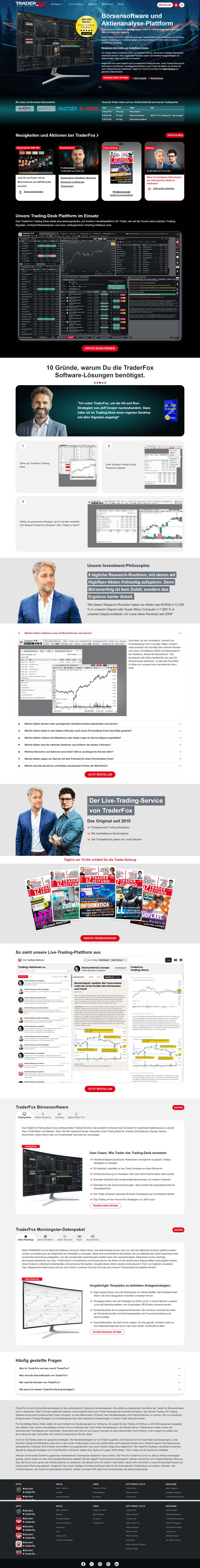 Screenshot of traderfox.de