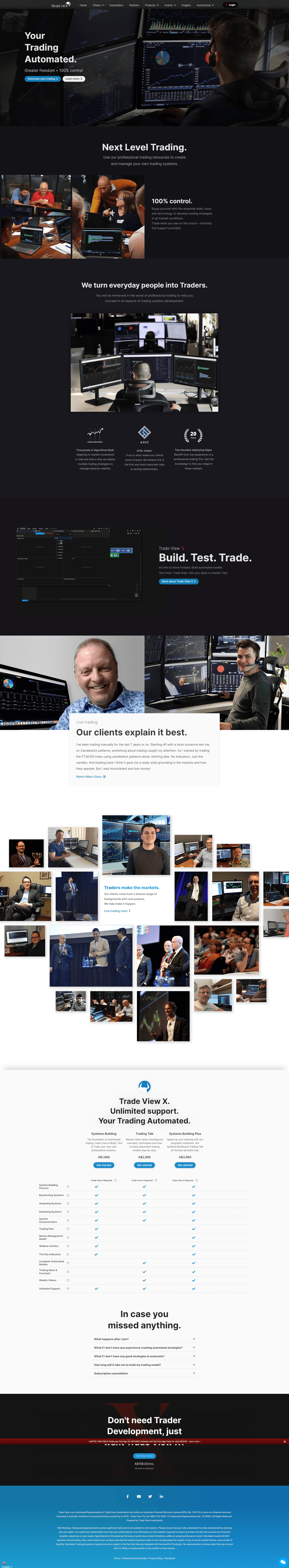 Screenshot of tradeview.com.au