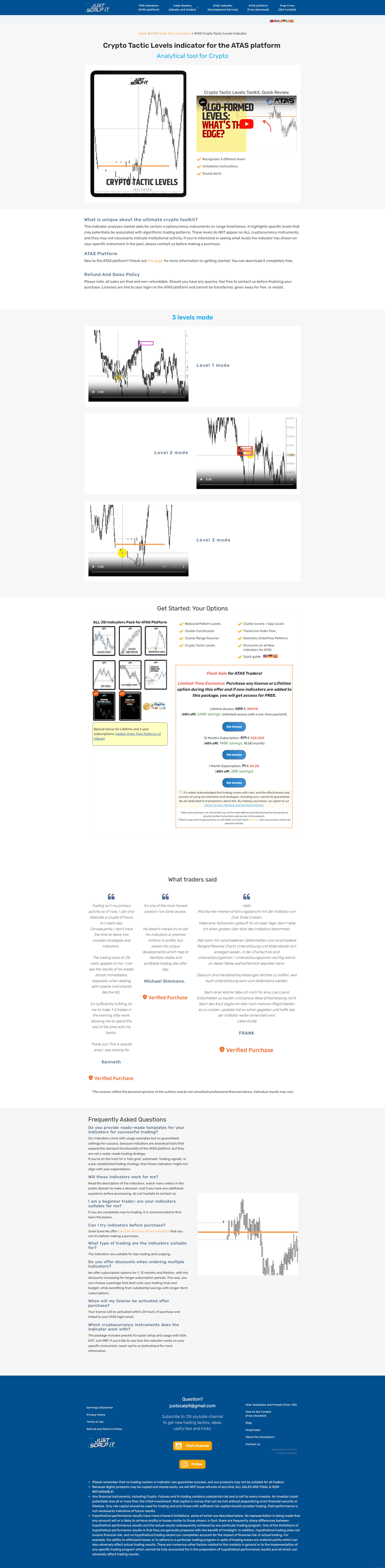 Screenshot of justscalpit.com